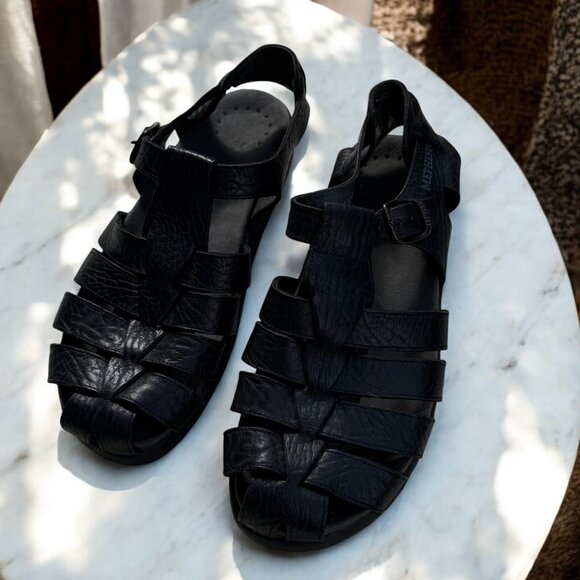Mephisto Men's Sam Fisherman Sandals Size 8 Black Leather 42 MSRP $329 - Picture 13 of 13